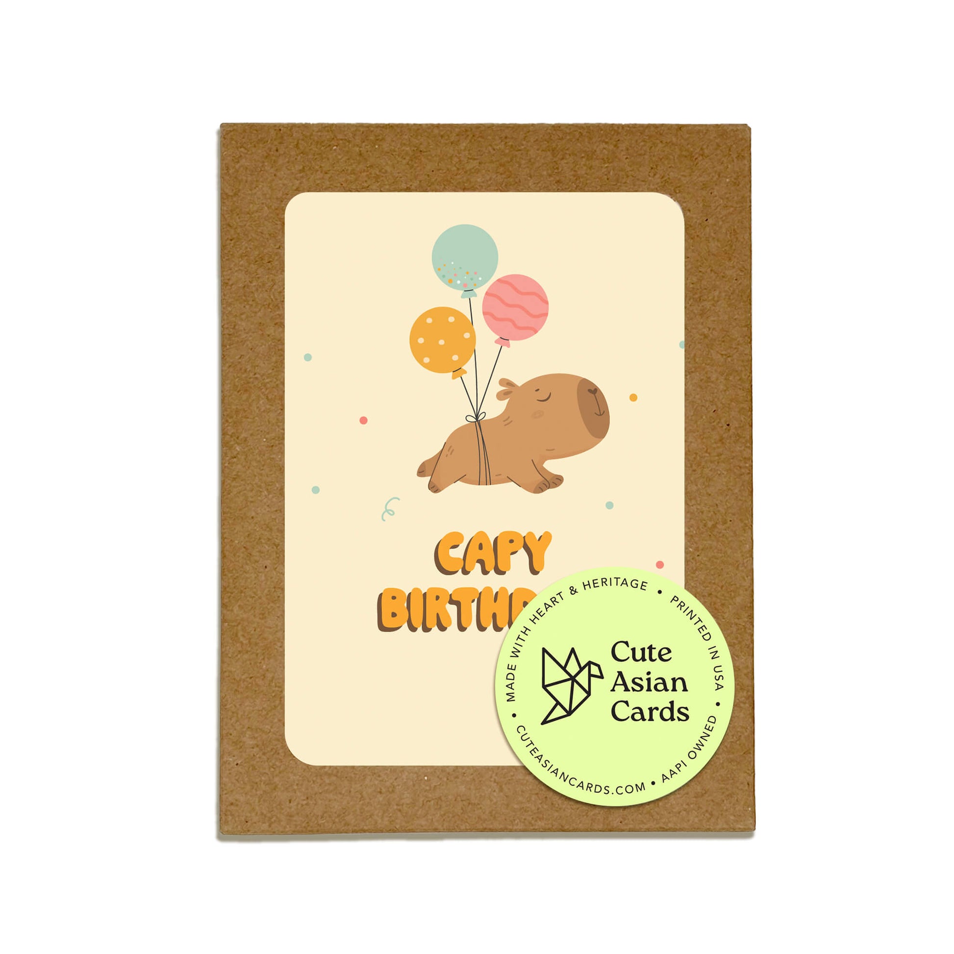 Capy Birthday 8 Assorted Birthday Cards | Capybara Boxed Greetings