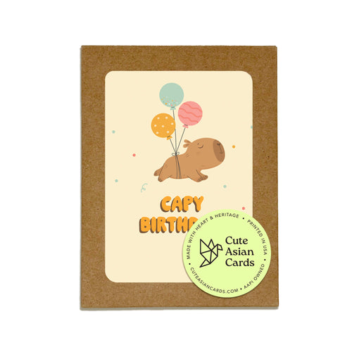 Capy Birthday 8 Assorted Birthday Cards | Capybara Boxed Greetings