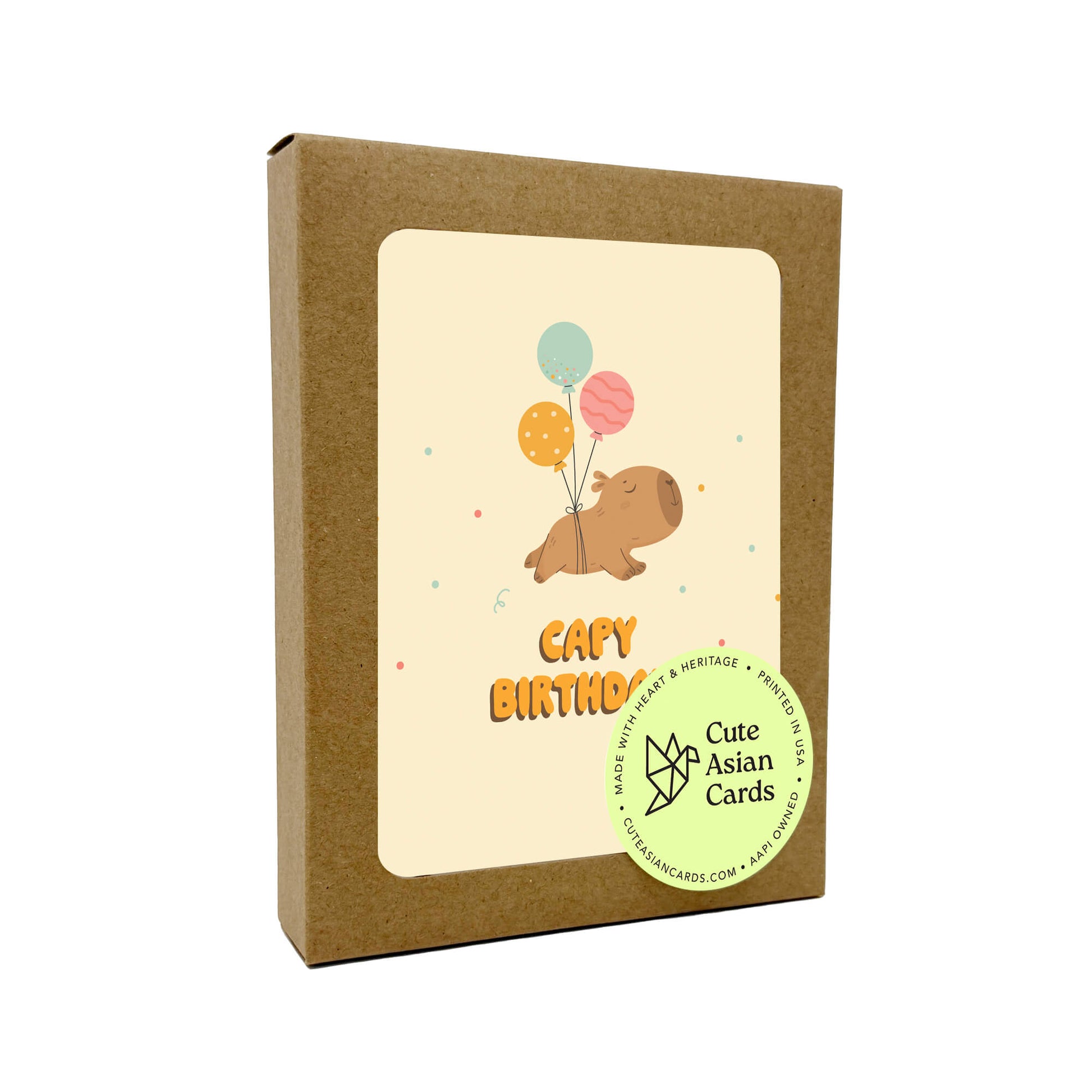 Capy Birthday 8 Assorted Birthday Cards | Capybara Boxed Greetings