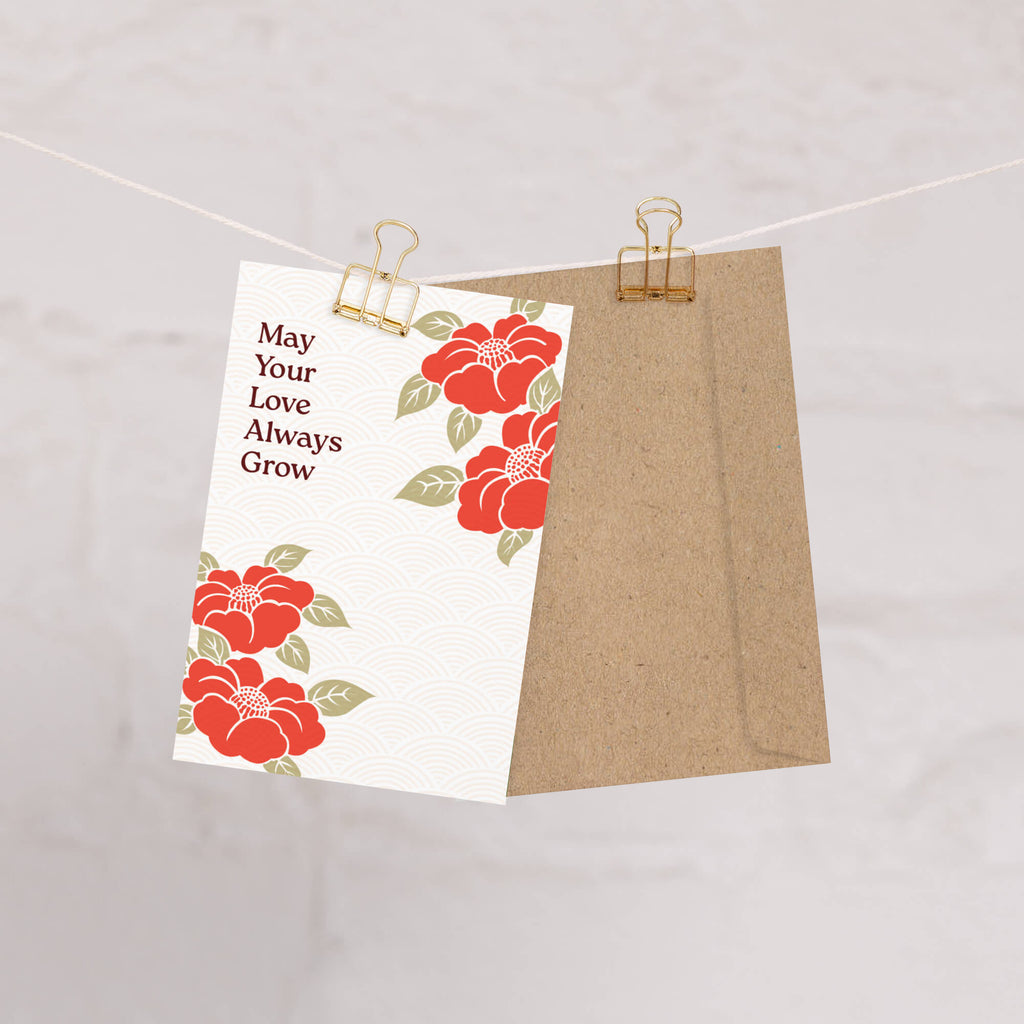 asian-wedding-cards-greeting-love-couples-newlyweds-bloom-japanese-flower-camellia-flower-red-7