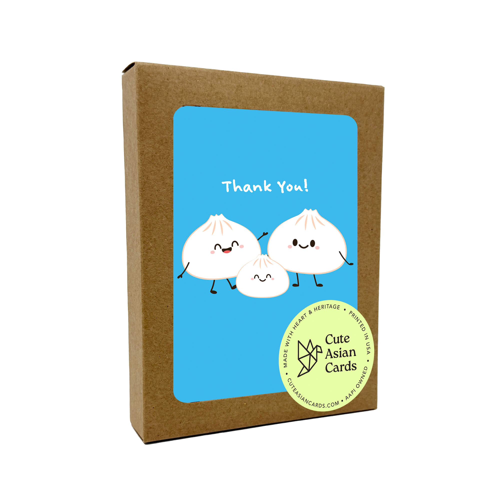 Blue Dumpling Baby Shower Thank You Cards | 1st Birthday Xiao Long