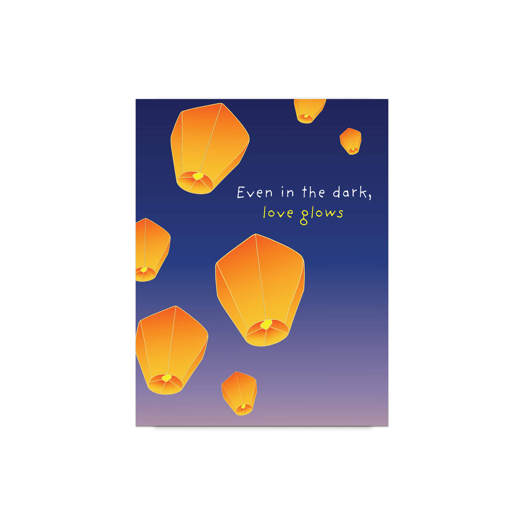 Lantern Sympathy Card | Love Glows Condolence Remembrance