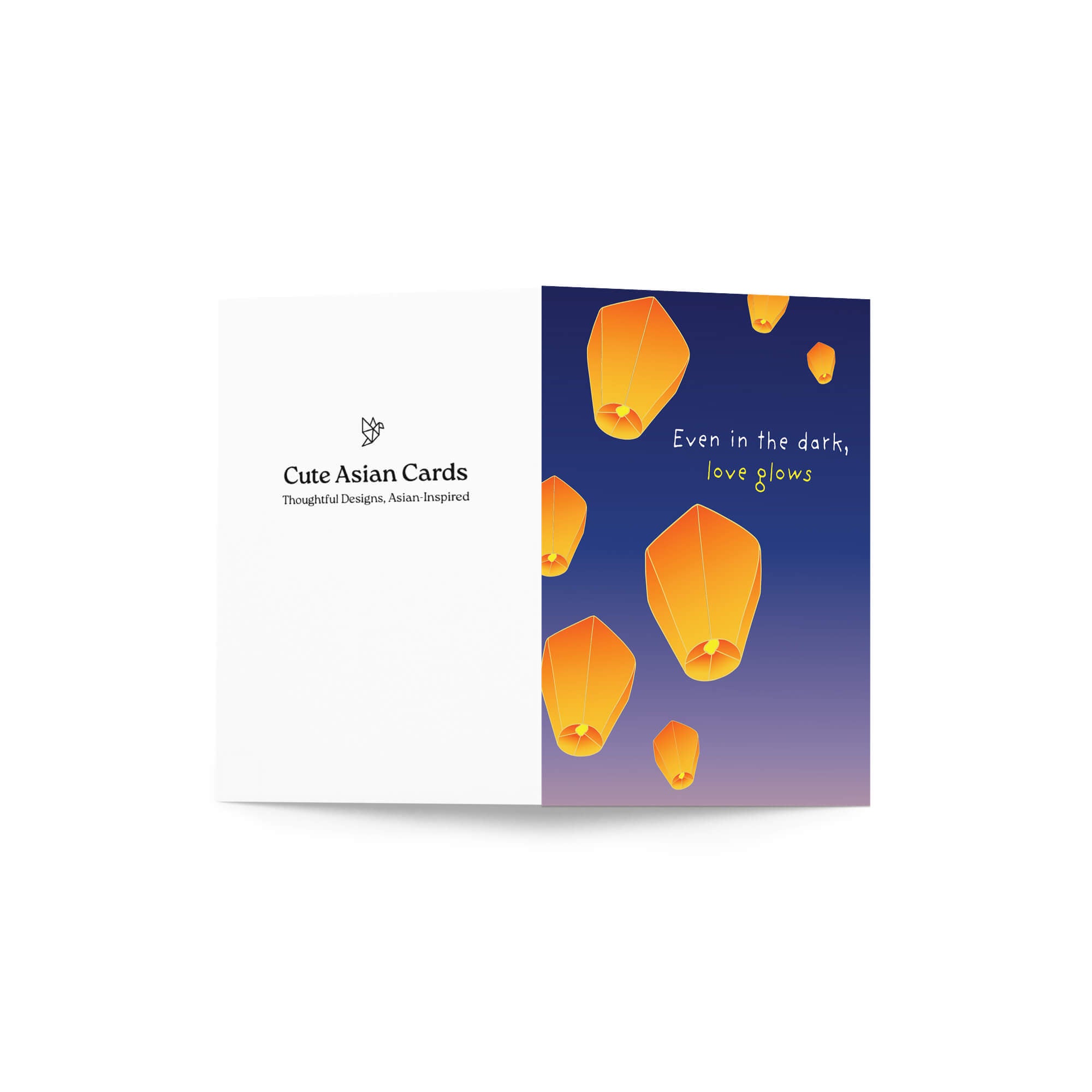 Lantern Sympathy Card | Love Glows Condolence Remembrance