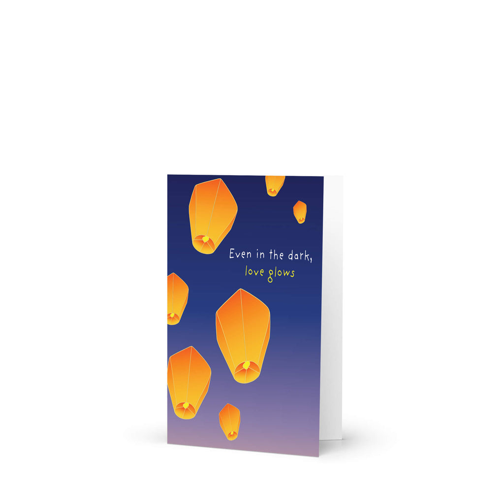Lantern Sympathy Card | Love Glows Condolence Remembrance