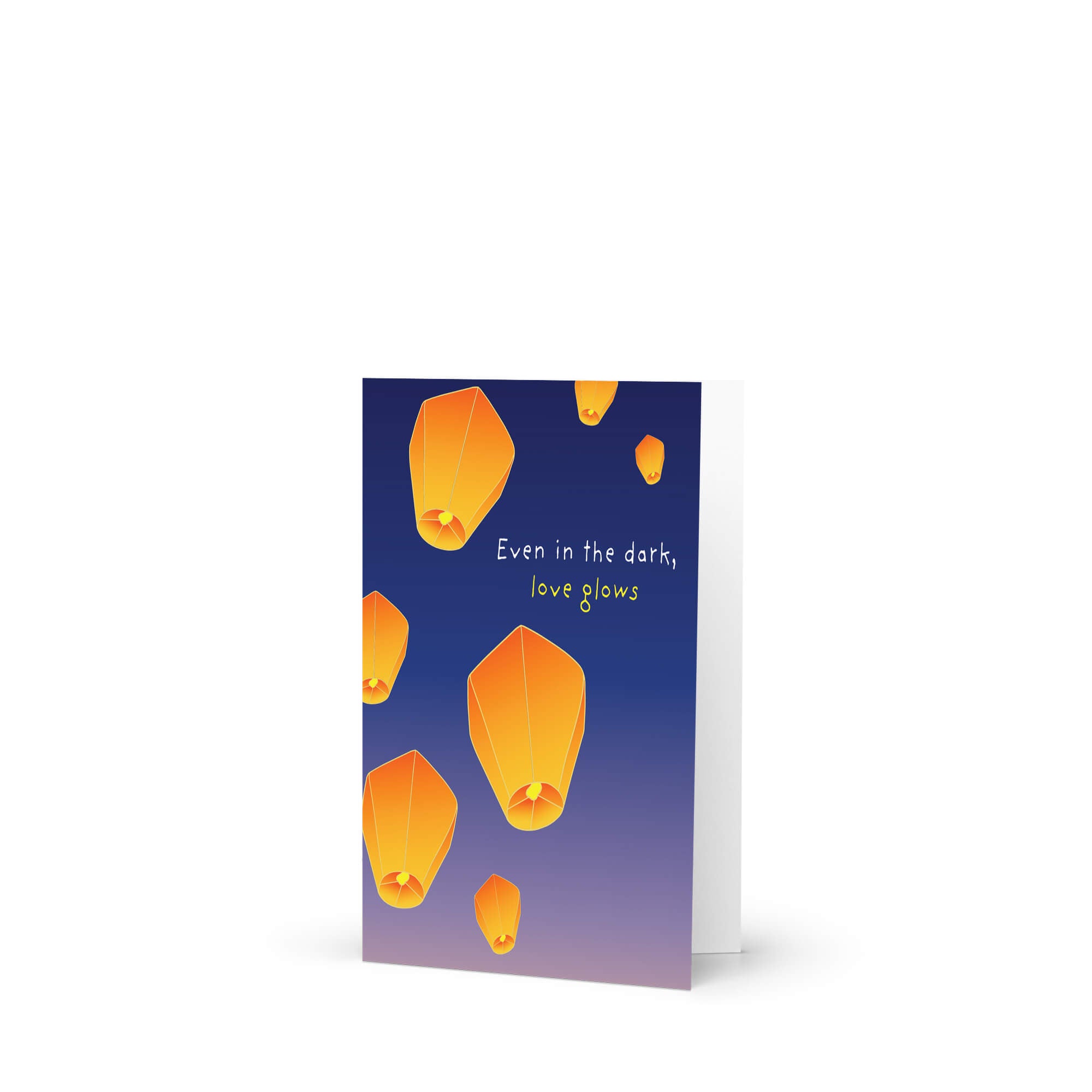 Lantern Sympathy Card | Love Glows Condolence Remembrance