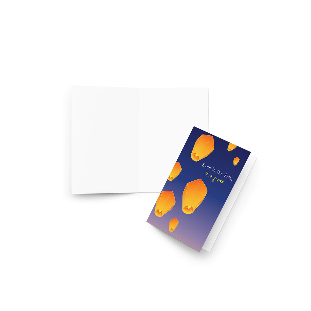 Lantern Sympathy Card | Love Glows Condolence Remembrance