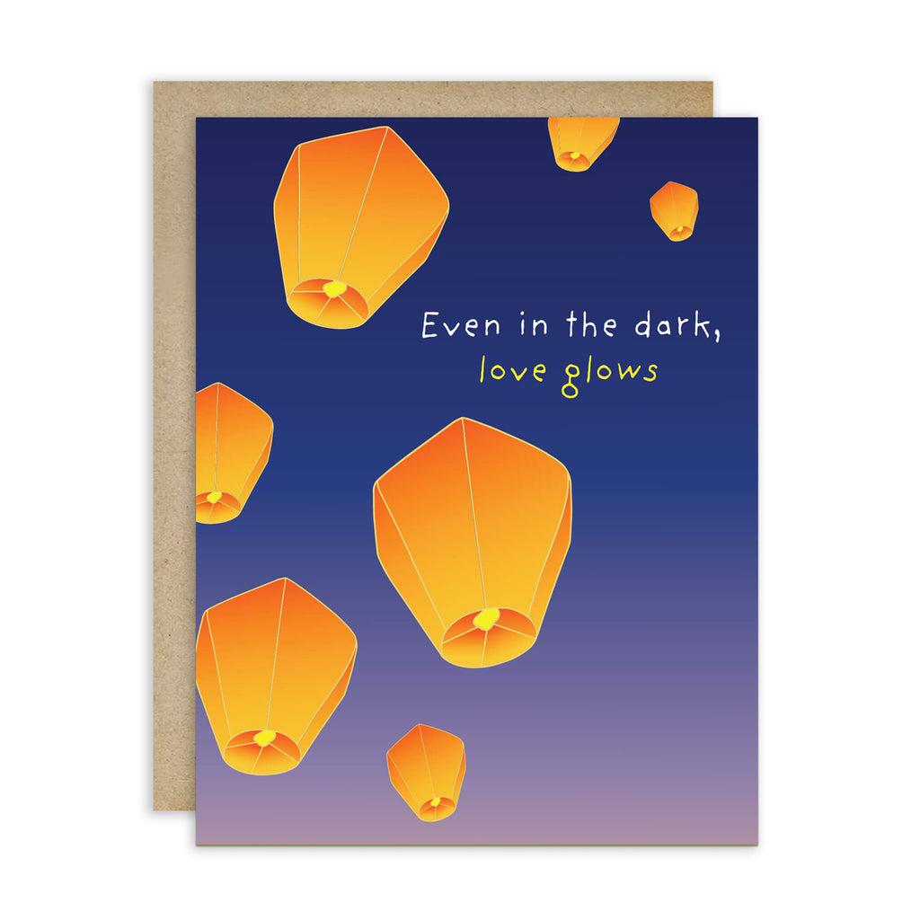 Lantern Sympathy Card | Love Glows Condolence Remembrance