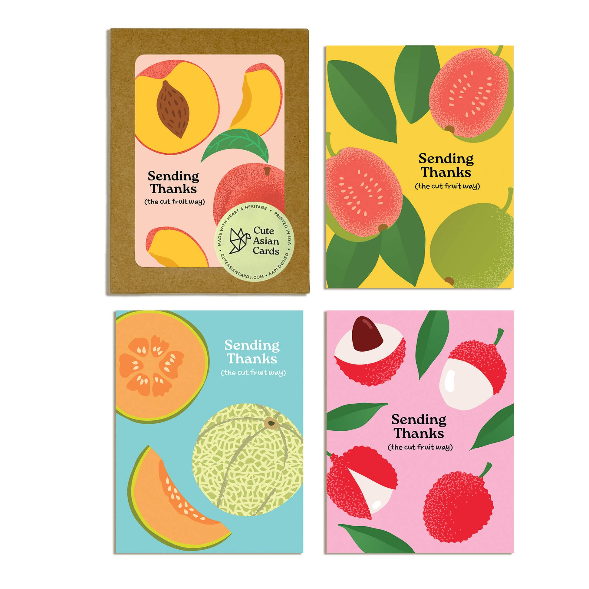 cut-fruit-thank-you-greeting-cards-asian-unique-love-guava-peach-cantaloupe-lychee-1
