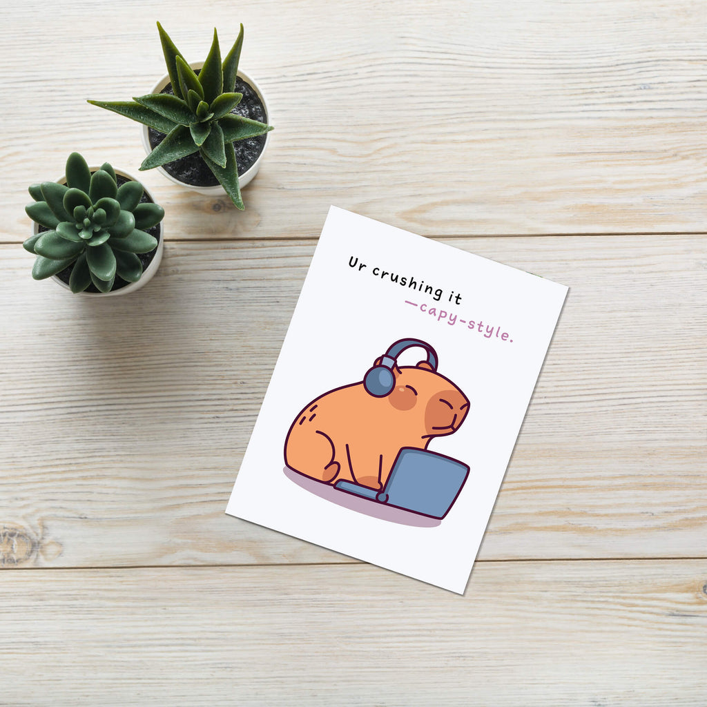 cute-capybara-youre-crushing-it-coworker-funny-work-accomplishment-laptop