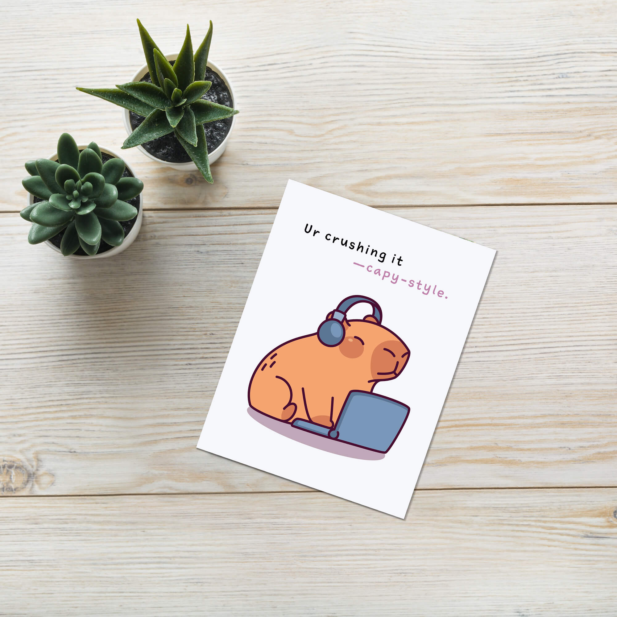 cute-capybara-youre-crushing-it-coworker-funny-work-accomplishment-laptop