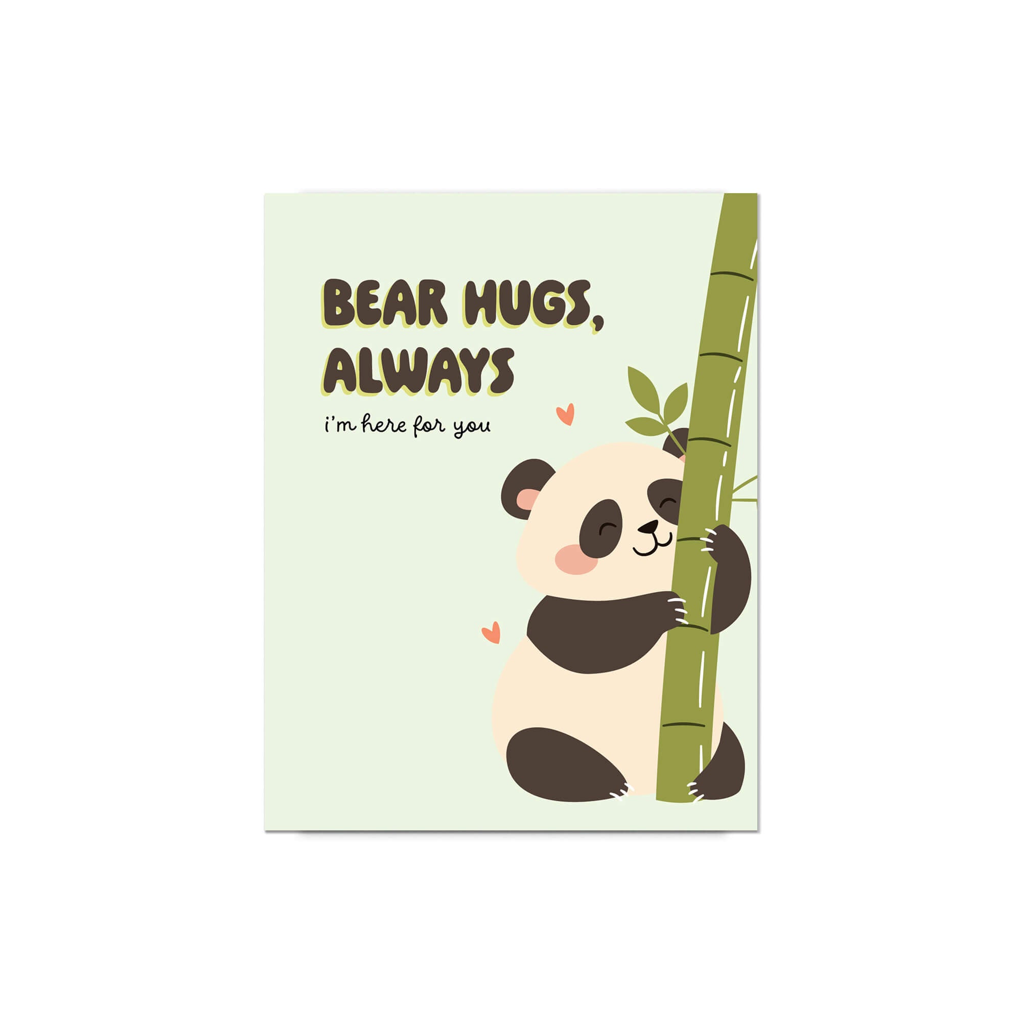 Bear Hugs Encouragement Cards | Cute Panda Animal Mental Health