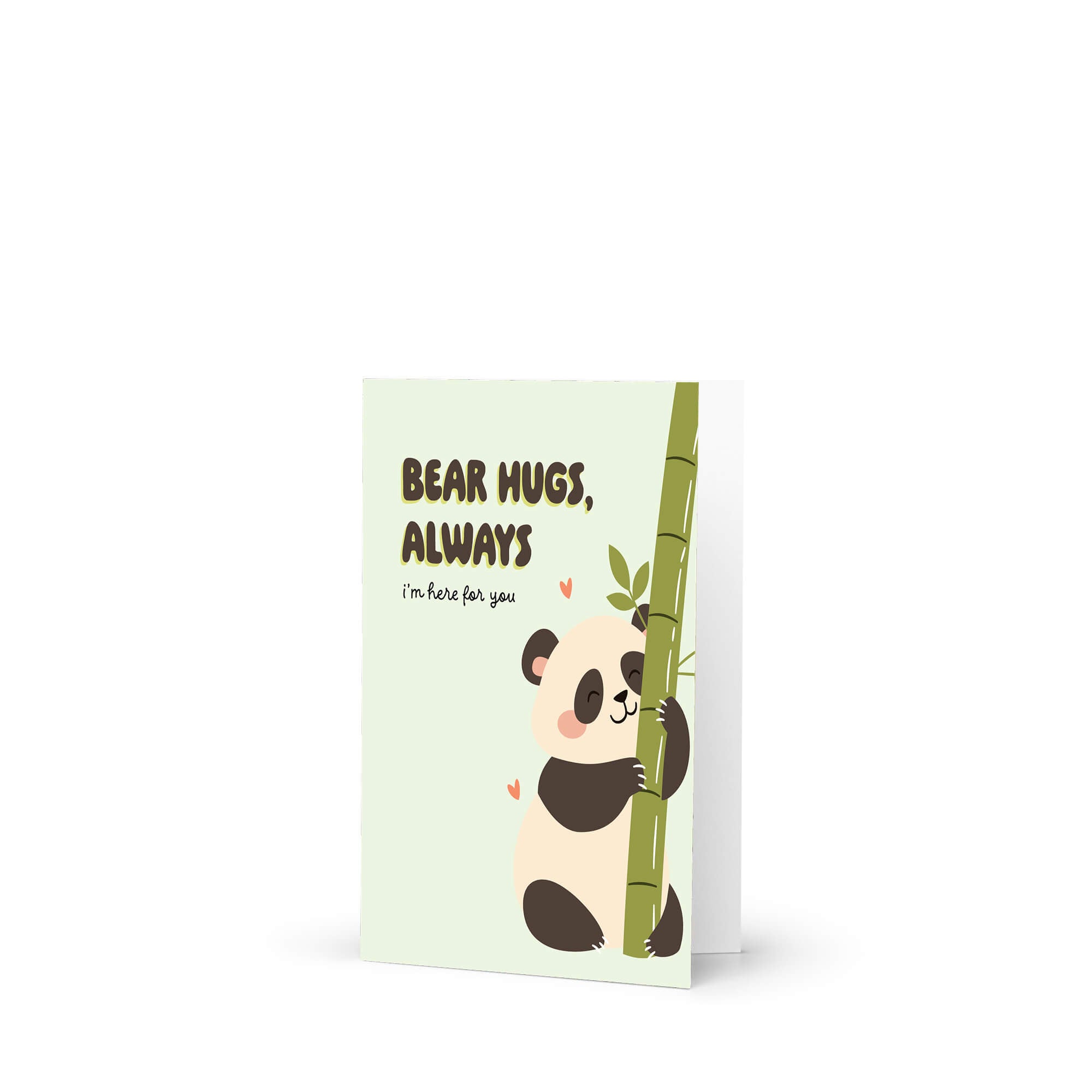 Notebook with a panda illustration and text on a white background