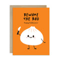 Beware the Bao | Cute Halloween Cards Funny Asian Food Snacks