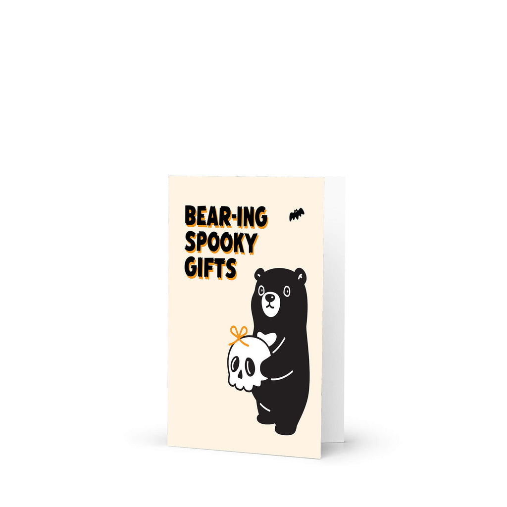 cute-halloween-cards-unique-black-bear-holding-spooky-skull-gifts-greetings-unique-funny