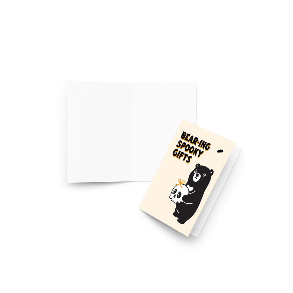cute-halloween-cards-unique-black-bear-holding-spooky-skull-gifts-greetings-unique-funny