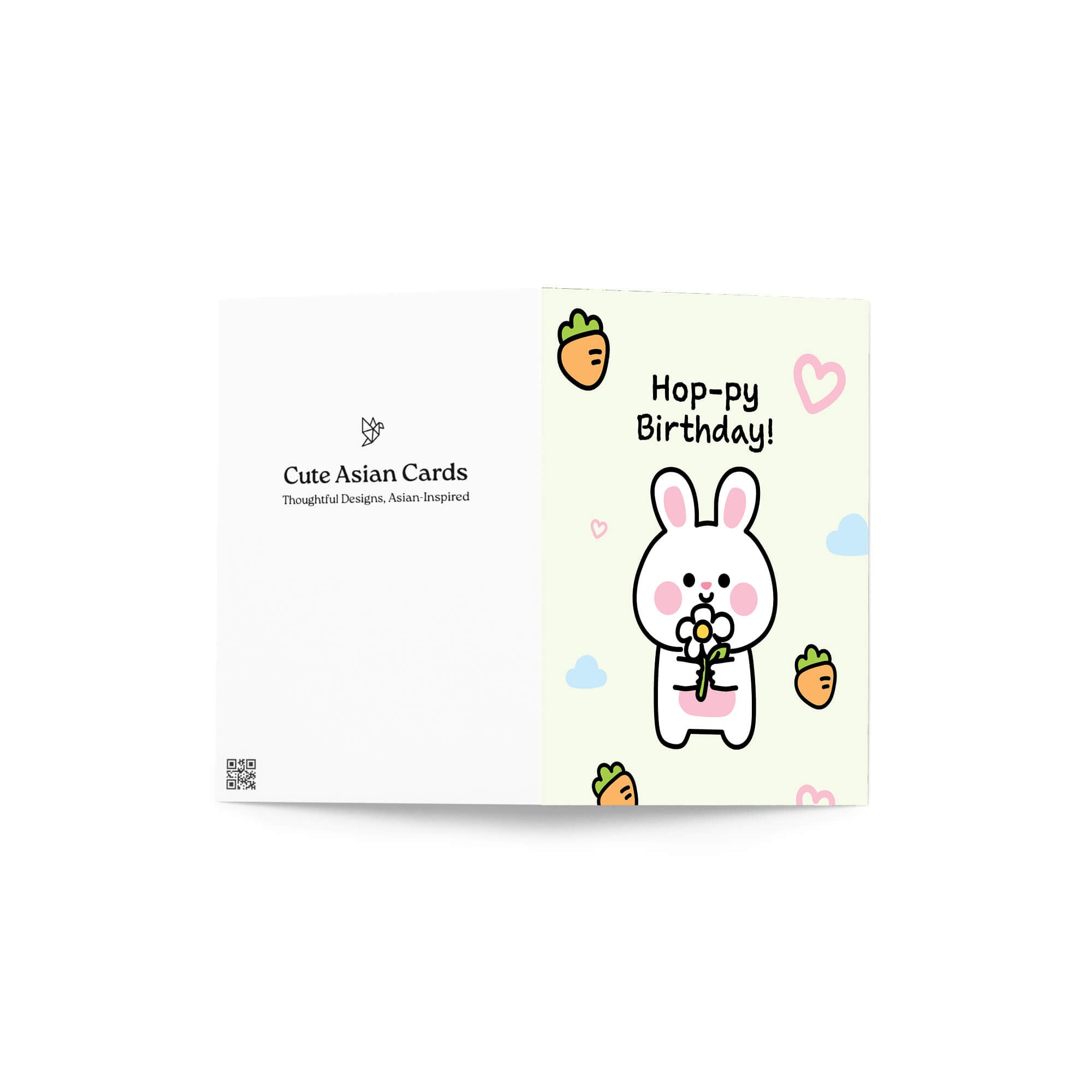 cute-rabbit-happy-birthday-hoppy-funny-pun-white-bunny-asian-greeting-blank-cards-carrot