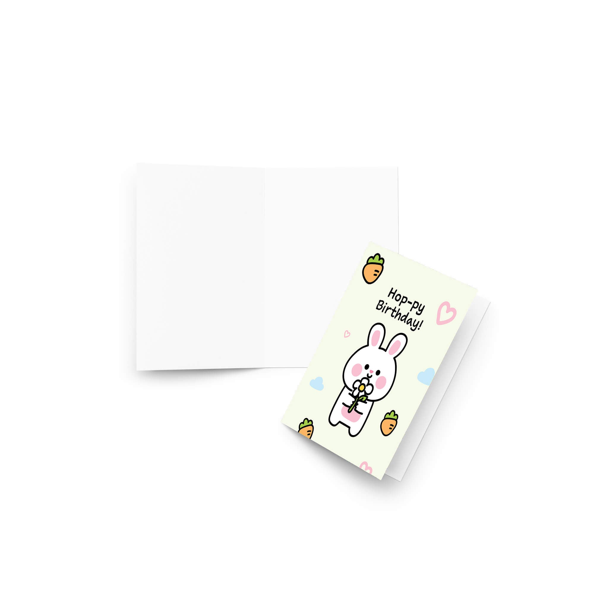 cute-rabbit-happy-birthday-hoppy-funny-pun-white-bunny-asian-greeting-blank-cards-carrot