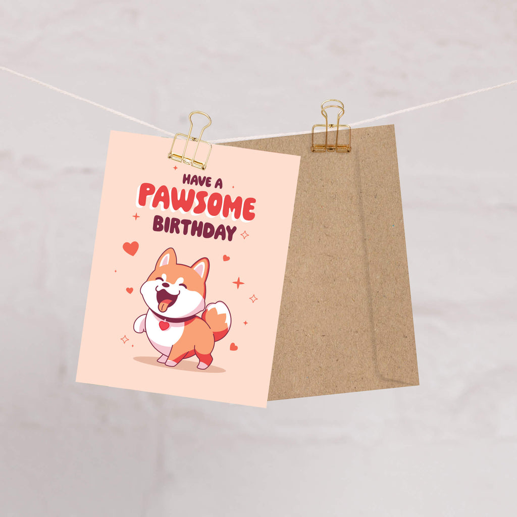 cute-shiba-inu-dog-happy-birthday-pawsome-funny-pun-love-heart-pink