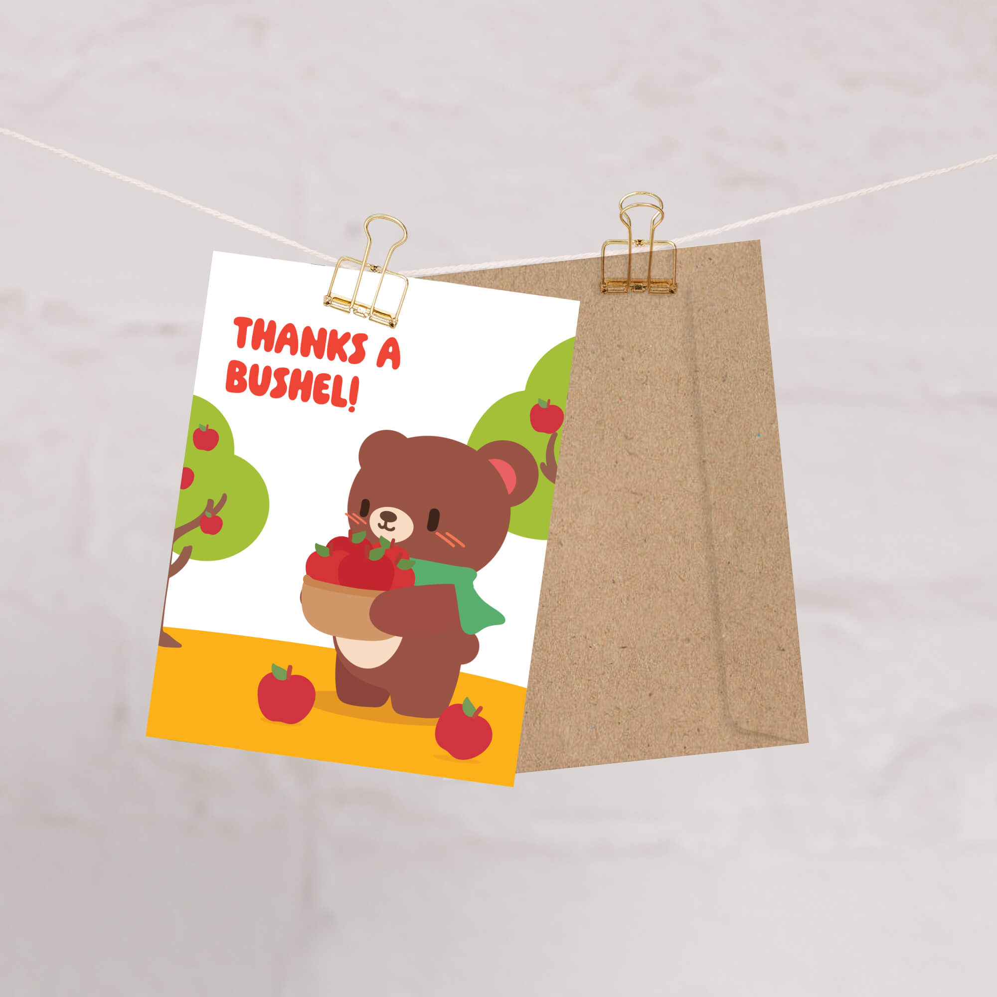 fall-cards-autumn-greeting-thanks-bushel-apples-fruit-thanksgiving-saying