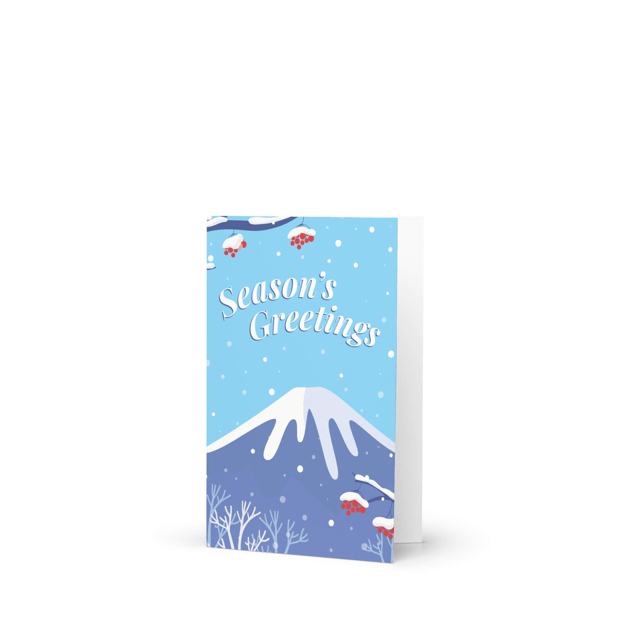 Mt. Fuji Christmas Card | Buy Japanese Holiday Greetings Winter