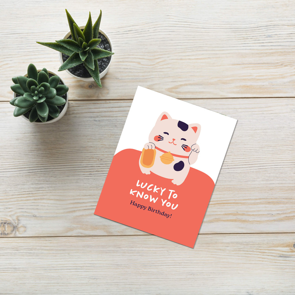 lucky-cat-happy-birthday-greeting-cards-maneki-neko-japanese-chinese-asian-blank-notes-funny-pun-2