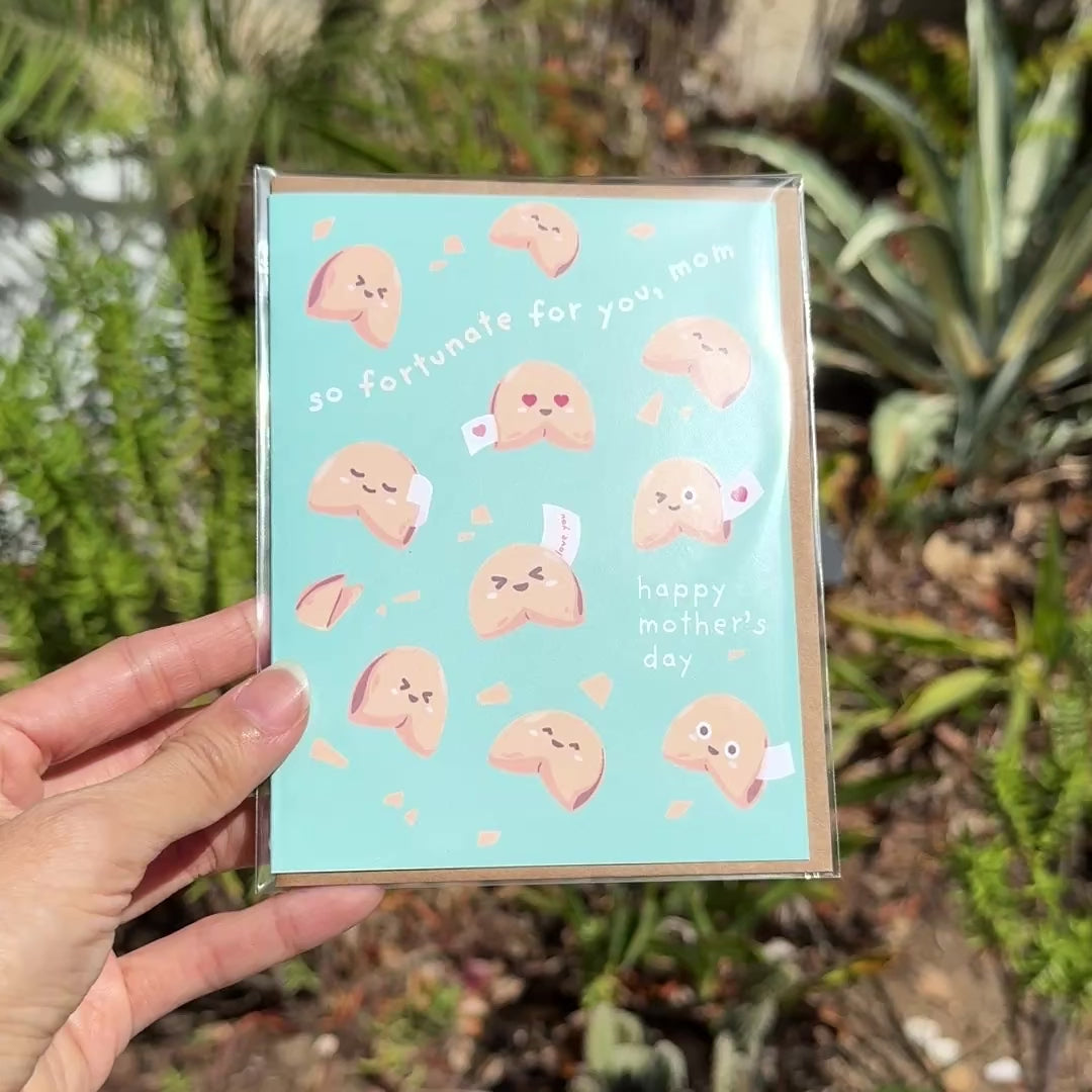 Fortune Cookie Mother's Day Card | Funny Chinese Takeout Pun