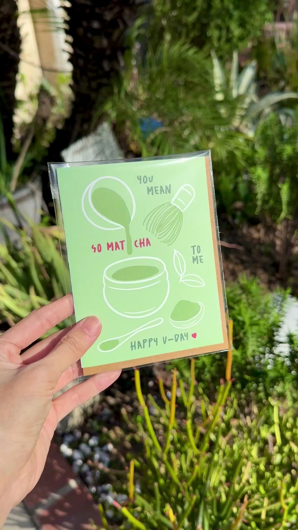 So Matcha to Me Valentine’s Day Card  | Japanese Green Tea