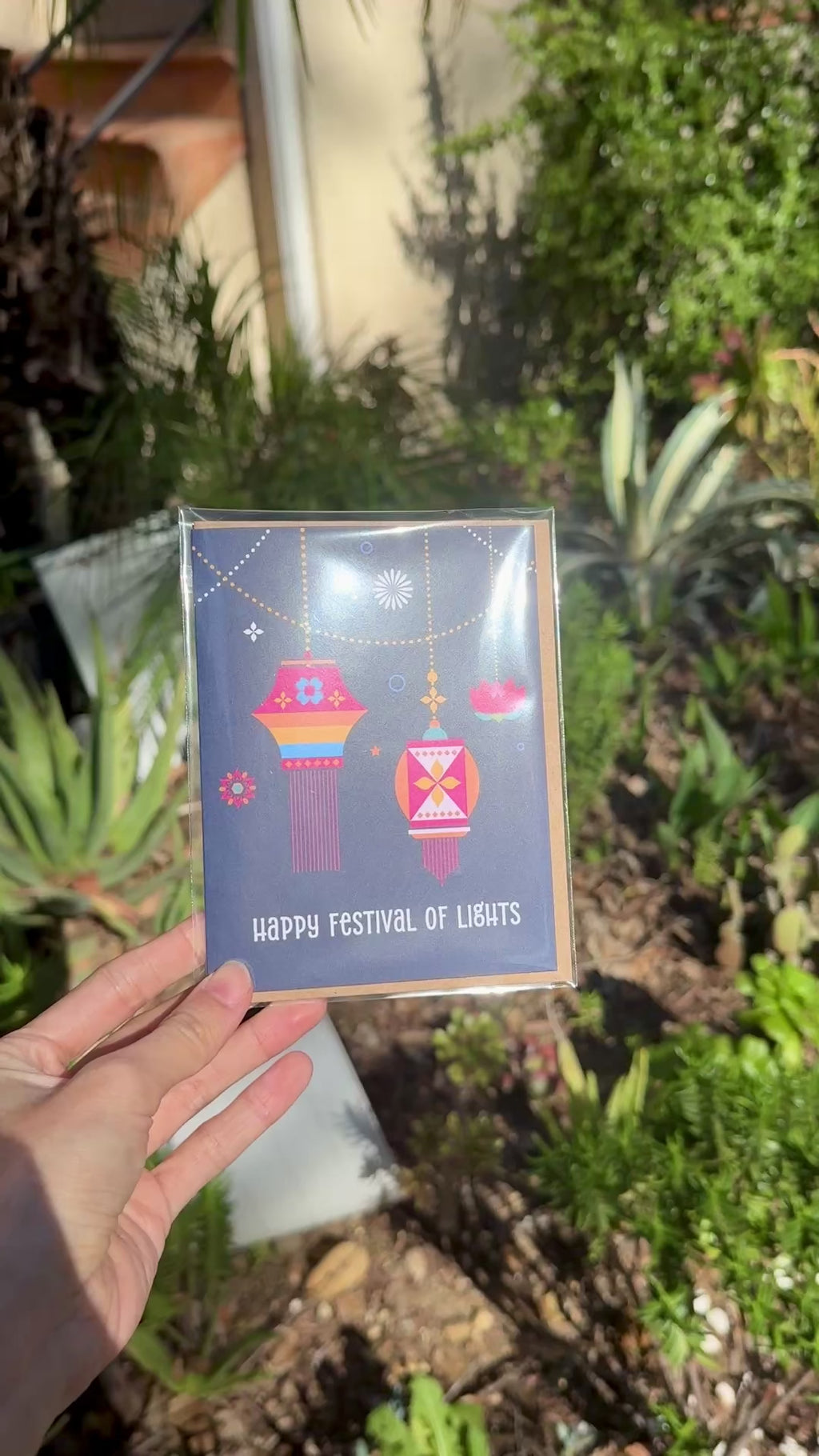 Lanterns Greeting Cards for Diwali | Indian Festival of Lights