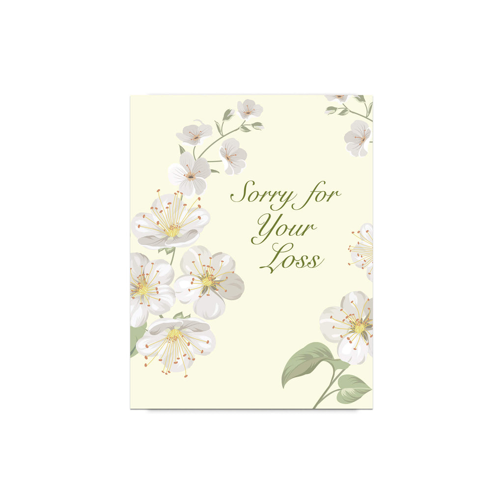 Sorry for Your Loss Card | Cherry Blossom Japanese Condolences Sympathy