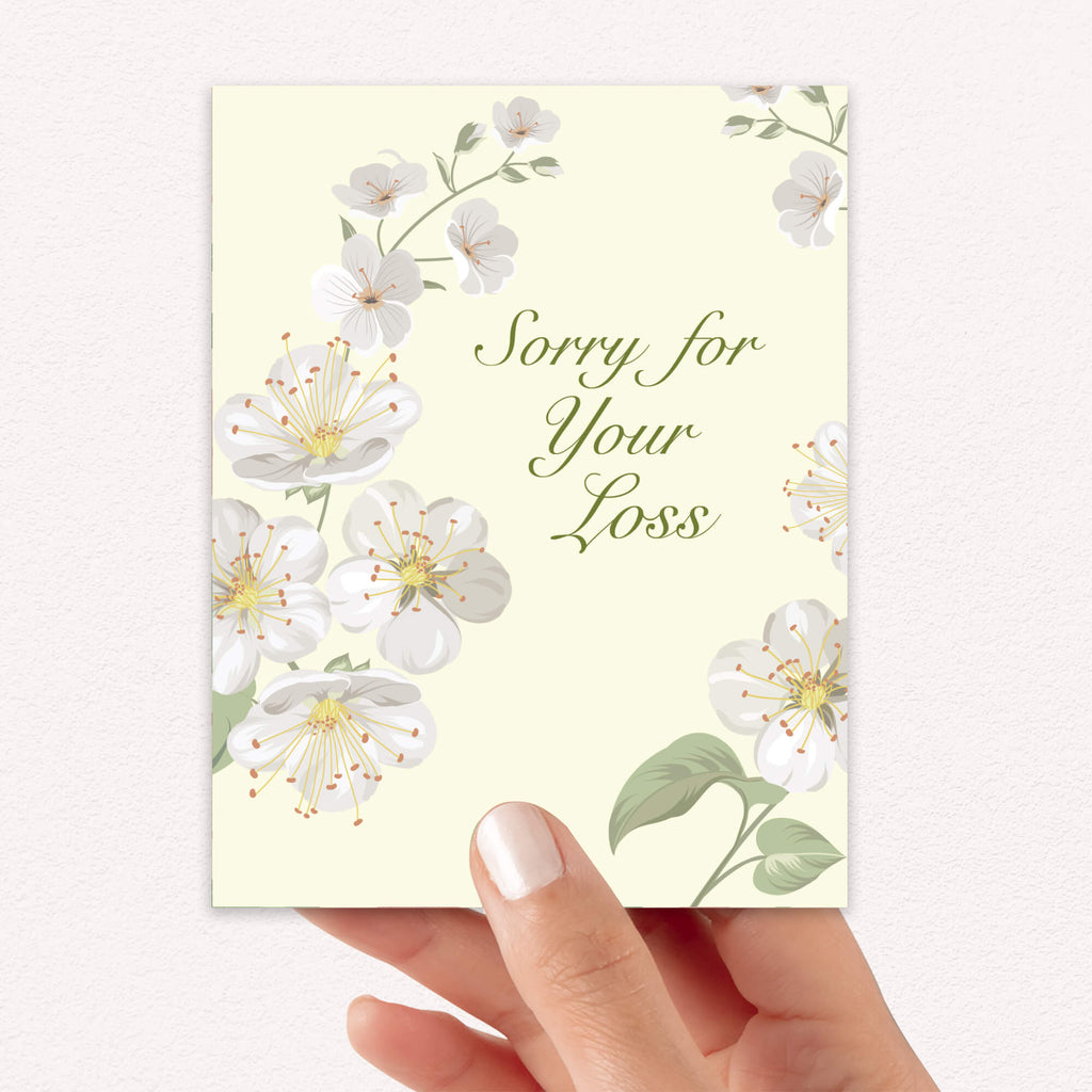 Sorry for Your Loss Card | Cherry Blossom Japanese Condolences Sympathy