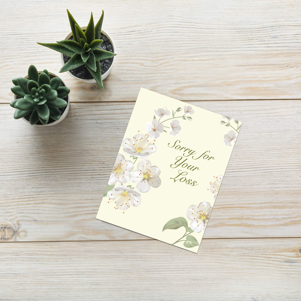 Sorry for Your Loss Card | Cherry Blossom Japanese Condolences Sympathy