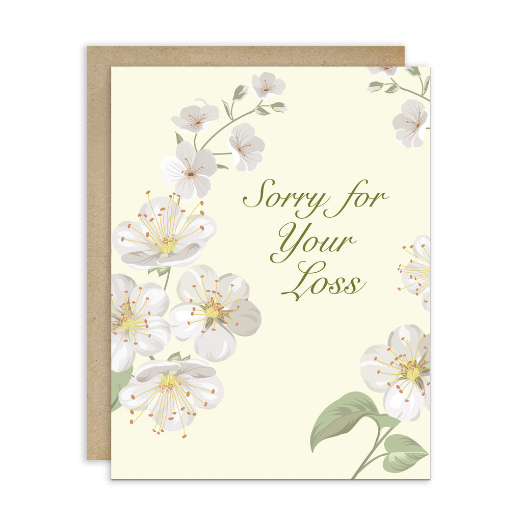 Sorry for Your Loss Card | Cherry Blossom Japanese Condolences Sympathy