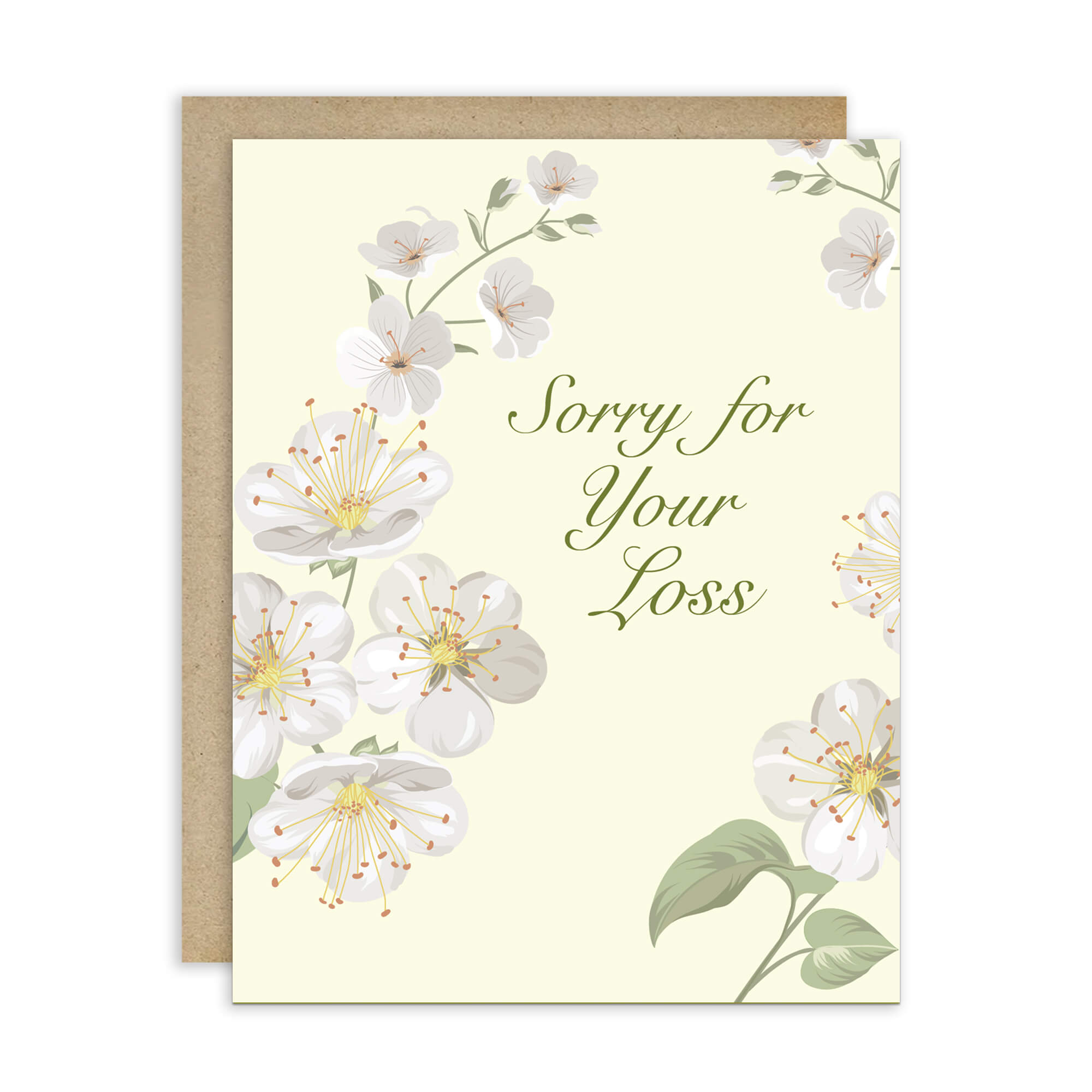 Sorry for Your Loss Card | Cherry Blossom Japanese Condolences Sympathy
