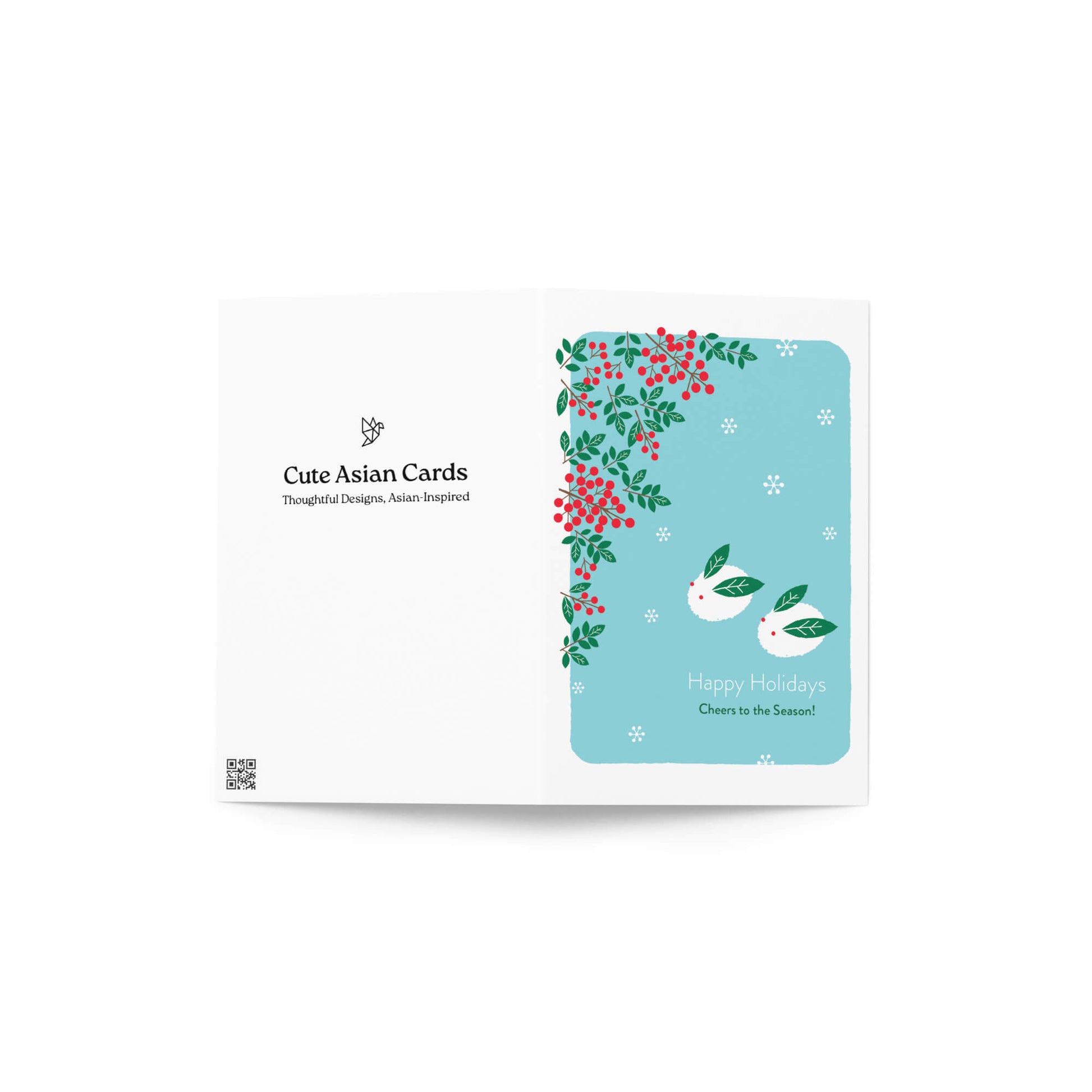 white-rabbit-christmas-winter-japanese-holiday-cards-greetings-asian-animal-mistletoe-7